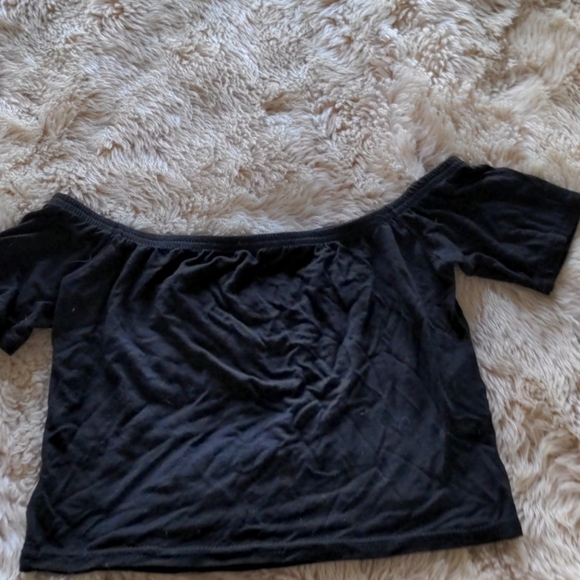 NWOT Nasty Gal Off Shoulder Crop - Picture 3 of 3